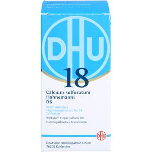 Biochemie Dhu 18 Calcium sulfuratum D 6 Tabletten 420 St