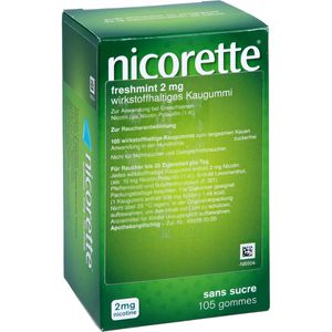 Nicorette 2 mg freshmint Kaugummi 105 St