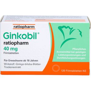 Ginkobil-ratiopharm 40 mg Filmtabletten 120 St