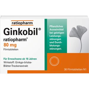     GINKOBIL-ratiopharm 80 mg Filmtabletten
