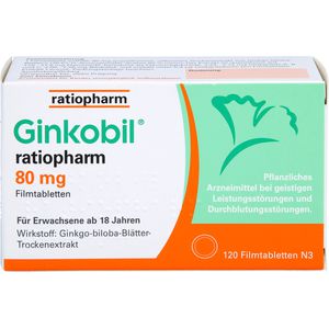 Ginkobil-ratiopharm 80 mg Filmtabletten 120 St 120 St