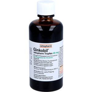 Ginkobil-ratiopharm Tropfen 40 mg 200 ml