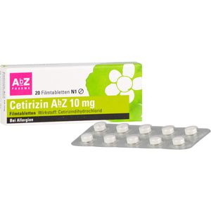 CETIRIZIN AbZ 10 mg Filmtabletten