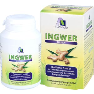 INGWER 500 mg Kapseln+Vitamin B1+C