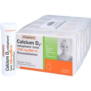 Calcium D3-ratiopharm forte Brausetabletten 100 St