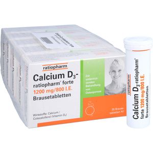 Calcium D3-ratiopharm forte Brausetabletten 100 St