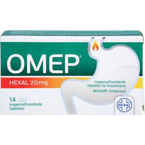Omep Hexal 20 mg magensaftresistente Tabletten 14 St