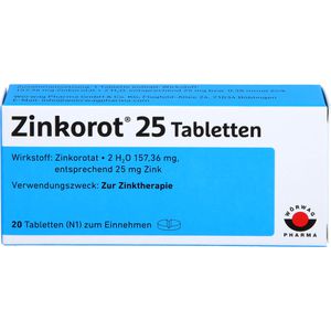 ZINKOROT 25 Tabletten