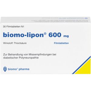 Biomo-lipon 600 mg Filmtabletten 30 St 30 St