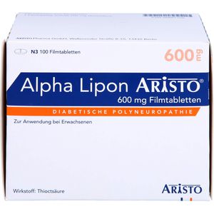 Alpha Lipon Aristo 600 mg Filmtabletten 100 St Diabetische Neuropathien