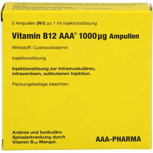 Vitamin B12 Aaa 1000 μg Ampullen 5 ml 5 ml