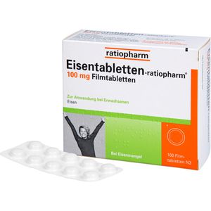 EISENTABLETTEN-ratiopharm 100 mg Filmtabletten