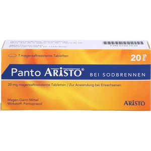 Panto Aristo bei Sodbrennen 20 mg magensaftr.Tabl. 7 St 7 St