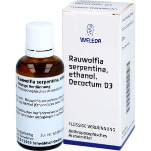 RAUWOLFIA SERPENTINA D 3 Dilution