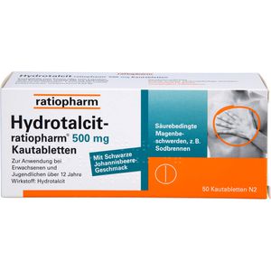 Hydrotalcit-ratiopharm 500 mg Kautabletten 50 St