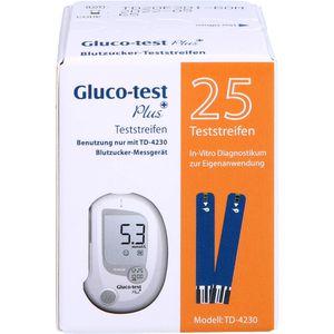 Gluco Test Plus Blutzuckerteststreifen 25 St 25 St