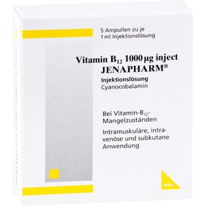VITAMIN B12 1000 μg Inject Jenapharm Inj.-Lsg.Amp.