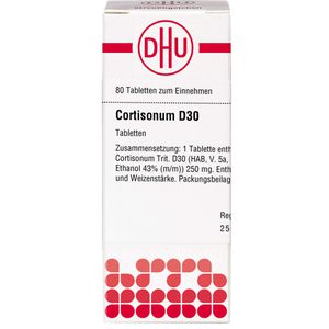 Cortisonum D 30 Tabletten 80 St 80 St DHU-Arzneimittel Homöopathie