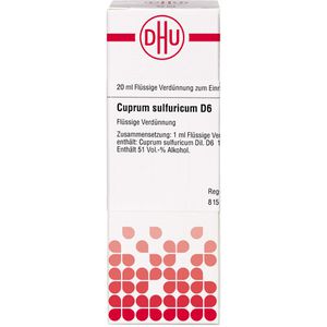 Cuprum Sulfuricum D 6 Dilution 20 ml