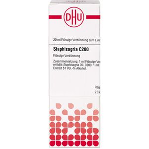 Staphisagria C 200 Dilution 20 ml 20 ml