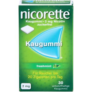 Nicorette Kaugummi 2 mg freshmint 30 St 30 St