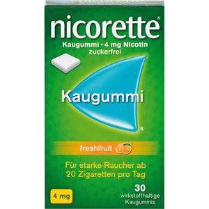 Nicorette Kaugummi 4 mg freshfruit 30 St 30 St