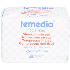 VLIESKOMPRESSEN unsteril 7,5x7,5 cm 4fach