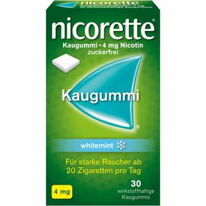 Nicorette Kaugummi 4 mg whitemint 30 St