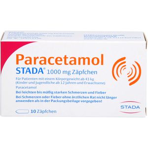 Paracetamol Stada 1000 mg Zäpfchen 10 St 10 St