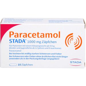 PARACETAMOL STADA 1.000 mg Zäpfchen