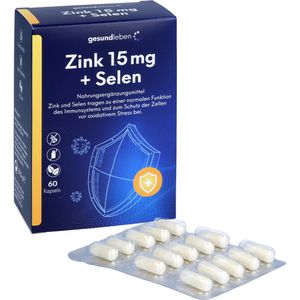 gesund leben Zink 15 mg + Selen mit Histidin Kapseln 