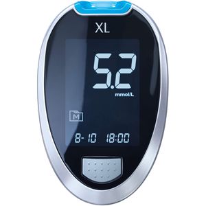 GLUCOCHECK XL Blutzuckermessgerät Set mmol/l