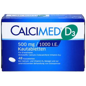 Calcimed D3 500 mg/1000 I.E. Kautabletten 48 St 48 St
