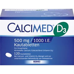 Calcimed D3 500 mg/1000 I.E. Kautabletten 120 St 120 St