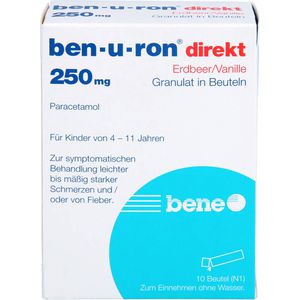 BEN-U-RON direkt 250 mg Granulat Erdbeer/Vanille