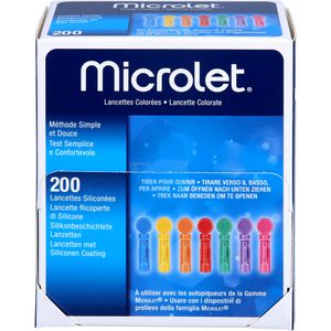Microlet Lanzetten farbig 200 St