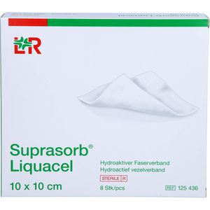 SUPRASORB Liquacel hydroakt.Faserverb.10x10 cm