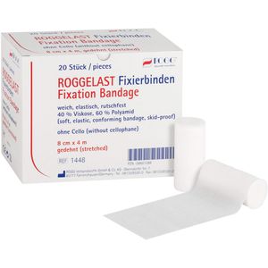 ROGGELAST Fixierbinden 12 cmx4 m o.Cellophan