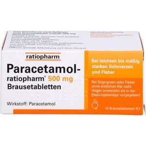 Paracetamol-ratiopharm 500 mg Brausetabletten 10 St 10 St