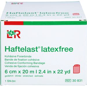 HAFTELAST Fixierb.kohäs.latexfrei 6 cmx20 m rot