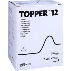 TOPPER 12 Kompr.7,5x7,5 cm steril