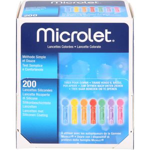 Lanzetten Microlet farbig 200 St