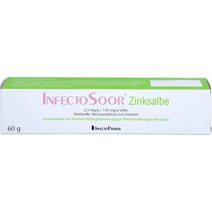 Infectosoor Zinksalbe 60 g Pilzerkrankungen Hautbeschwerden Zinkoxid Miconazol Schutzbarriere
