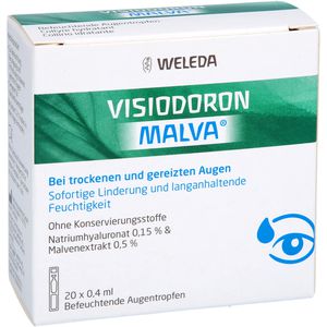 Weleda VISIODORON Malva Augentropfen in Einzeldosispipet.