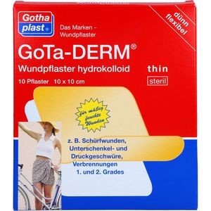 Gota-Derm thin hydrokoll.Wundpfl.steril 10x10 cm 10 St 10 St