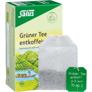 GRÜNER TEE entkoffeiniert Bio Salus Filterbeutel