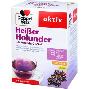 DOPPELHERZ heißer Holunder m.Vit.C+Zink Granulat