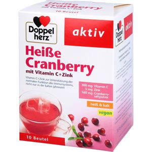 DOPPELHERZ heiße Cranberry m.Vit.C+Zink Granulat