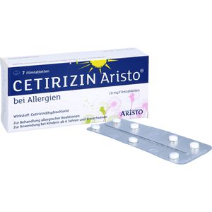 CETIRIZIN Aristo bei Allergien 10 mg Filmtabletten