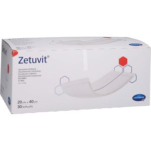 ZETUVIT Saugkompressen unsteril 20x40 cm